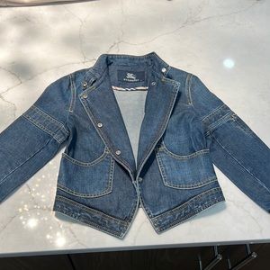 Burberry girls jean jacket size 8